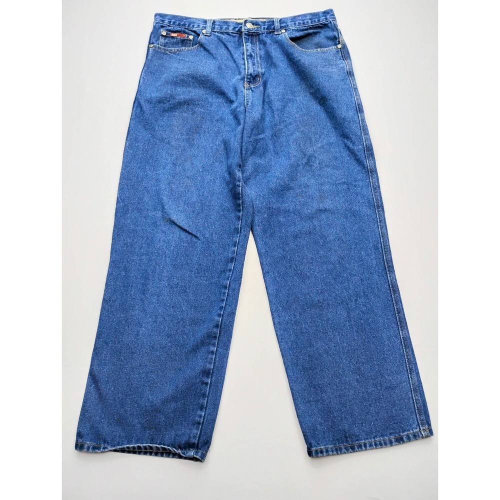 Chams Jeans Company Mens 38x29 Pants  Loose Fit Straight Leg Vintage y2k
